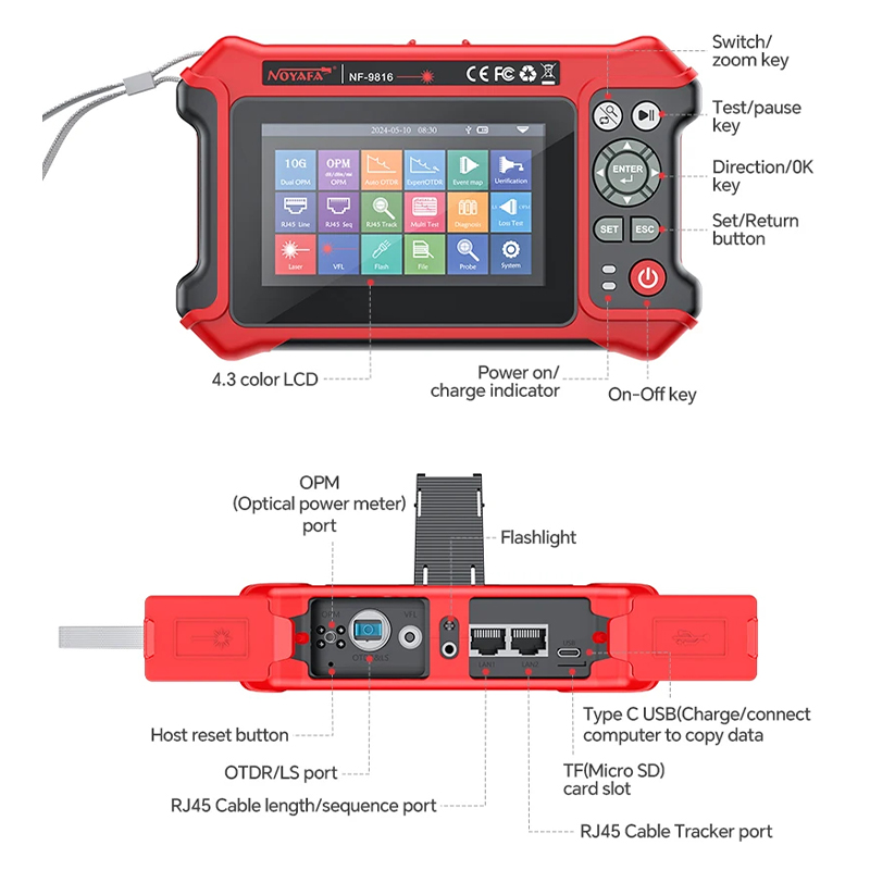 NOYAFA OTDR IPC Tester 1310/15 - Optical Time Domain Reflectometer Otdr 1310 1550Nm 评论和价格