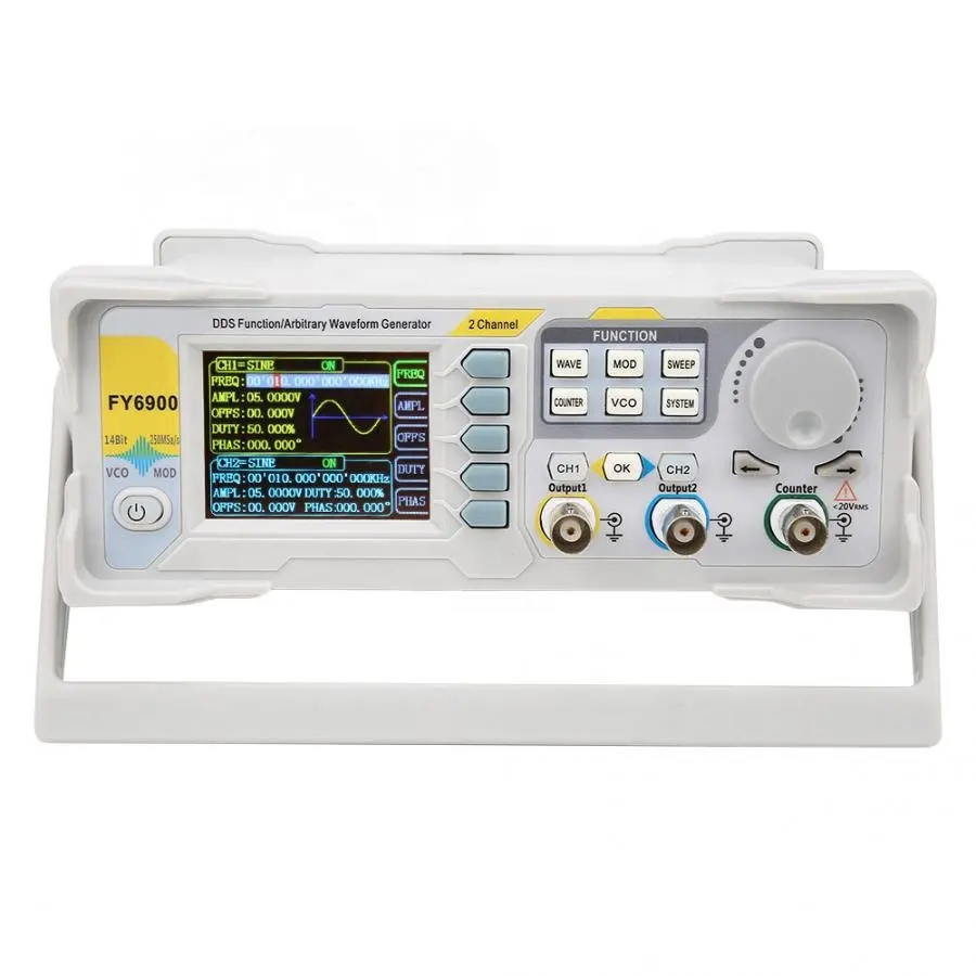 NEW FY6900 Dual Channel DDS Fu - Dual Channel Arbitrary Waveform Function Generator 60Mhz 评论和价格