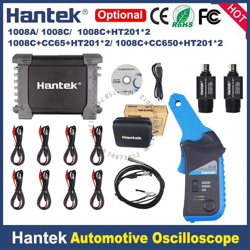 Hantek 1008c Car Diagnostic In - Automotive Diagnostic Oscilloscope 8 Channel 评论和价格