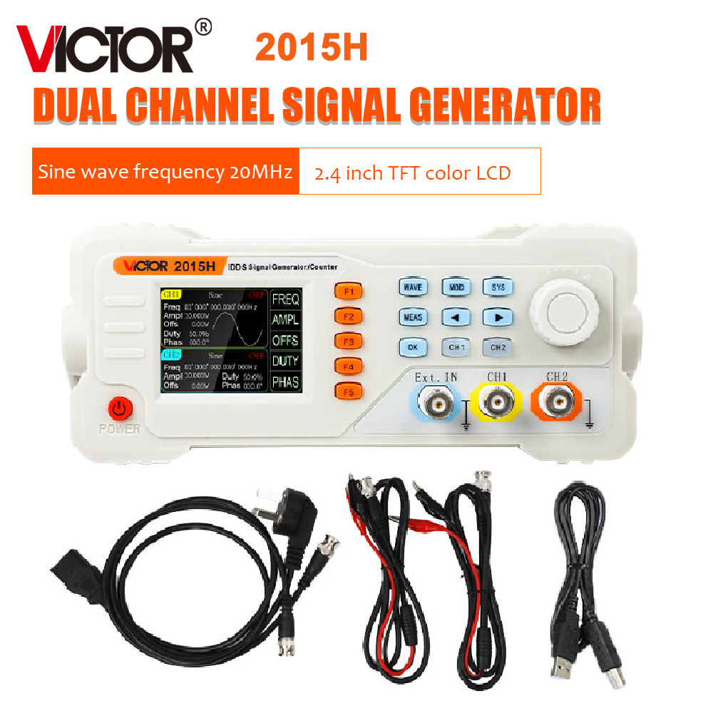 RuoShui 2015H 2040H 2060H Wave - Dual Channel Arbitrary Waveform Function Generator 60Mhz 评论和价格